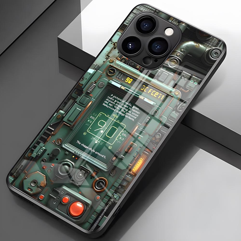 Advanced Circuit Board Phone Case For IPhone 17 Pro Max 16 15 14 Pro Max 13 11 X Xs Xr 8 7Plus Glass Cover