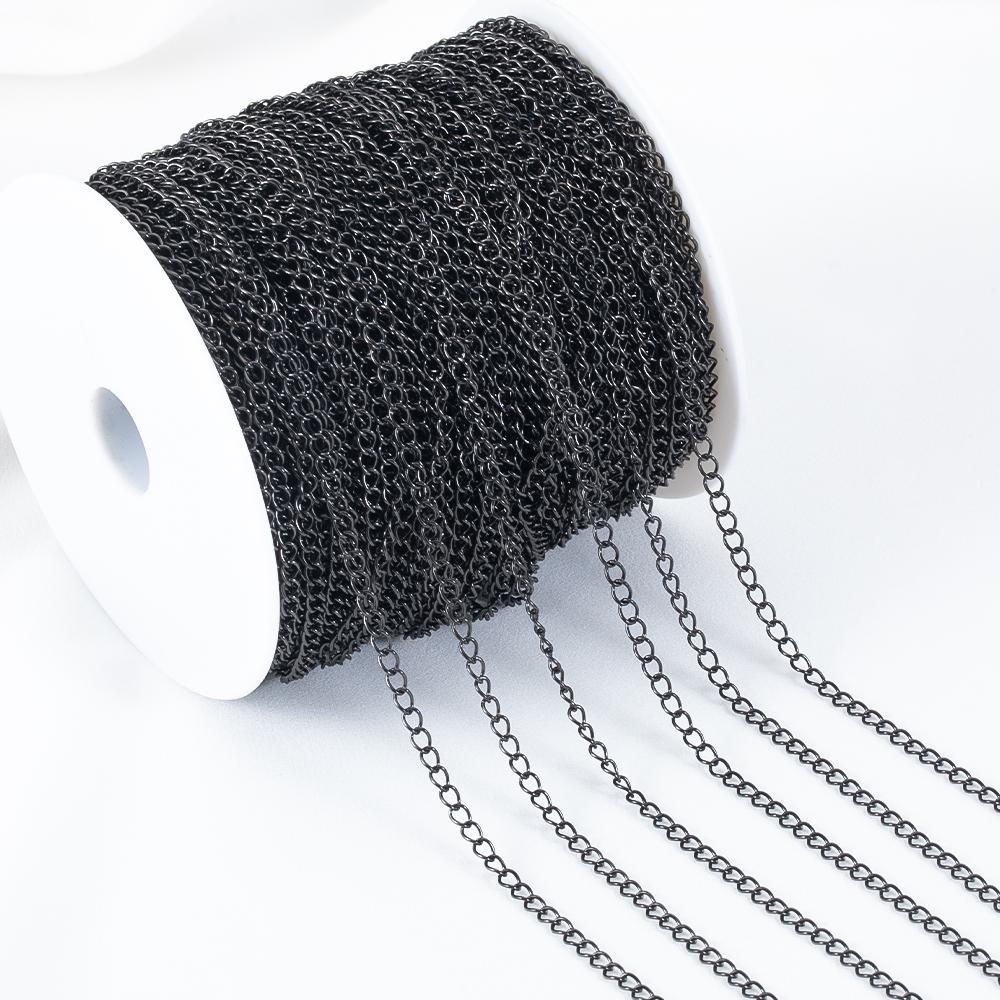 2meters Stainless Steel Extension Chain Gold Color Necklace Bracelet Supplies Chain Wholesale Accessories for Jewelry Making DIY