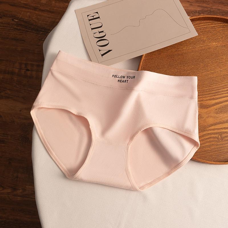 Women S Cotton Underwear Mid Waist Girl Style Antibacterial Crotch Daily Wear
