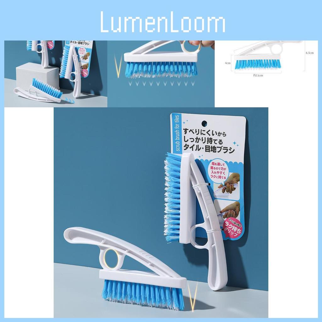 V Tile Type Gap Cleaning Brush With Plastic Handle For Bathroom Wall Scrubber