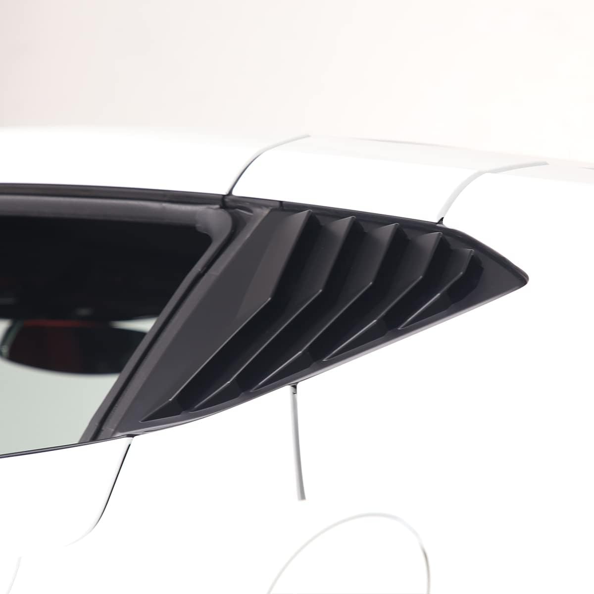 

TOYCIDFG Compatible with Corvette C8 2020-2024 Rear Side Window Louvers Racing Style Triangular Window Glass Blinds, Car Decoration Accessories матовый черный