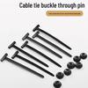Universal Push-In Cable Tie Buckle for Mudguards, Fenders, and Trunk Wiring
