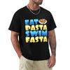 Funny Eat Pasta Swim Fasta Swimmer Swimming Tshirt Heavy Duty Casual Work Tee