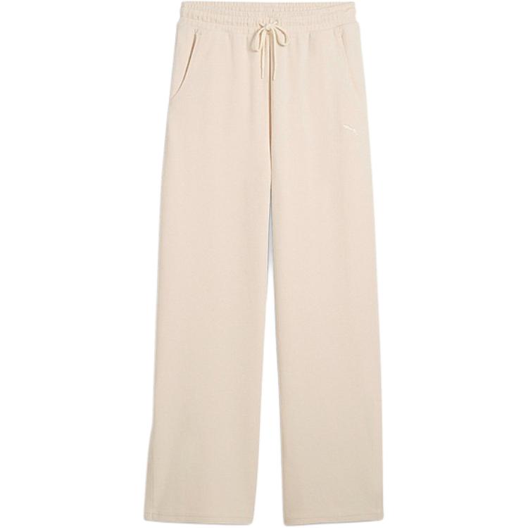 

PUMA Fashionable Straight Leg Breathable Versatile Knitted Sports Pants Women bottoms Off-White 687717-87 XL