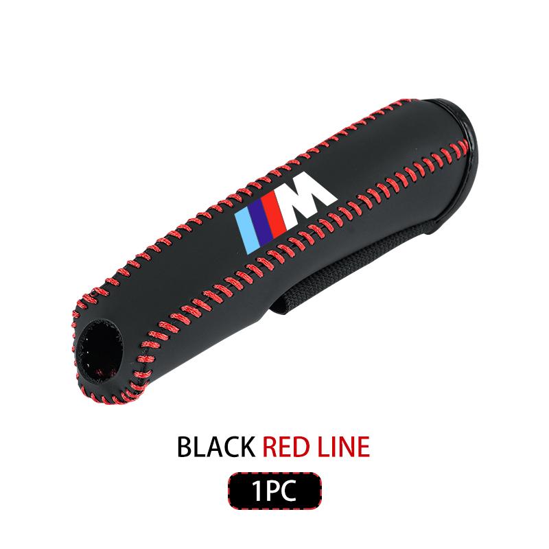 QCSD2 Car Handbrake Cover Hand Sewn Protective Gear Shift Lever Sleeve For BMW M 1 3 4 5 6 7 Series X1 X3 X4 X5 G20 G38 F48 E36 E39