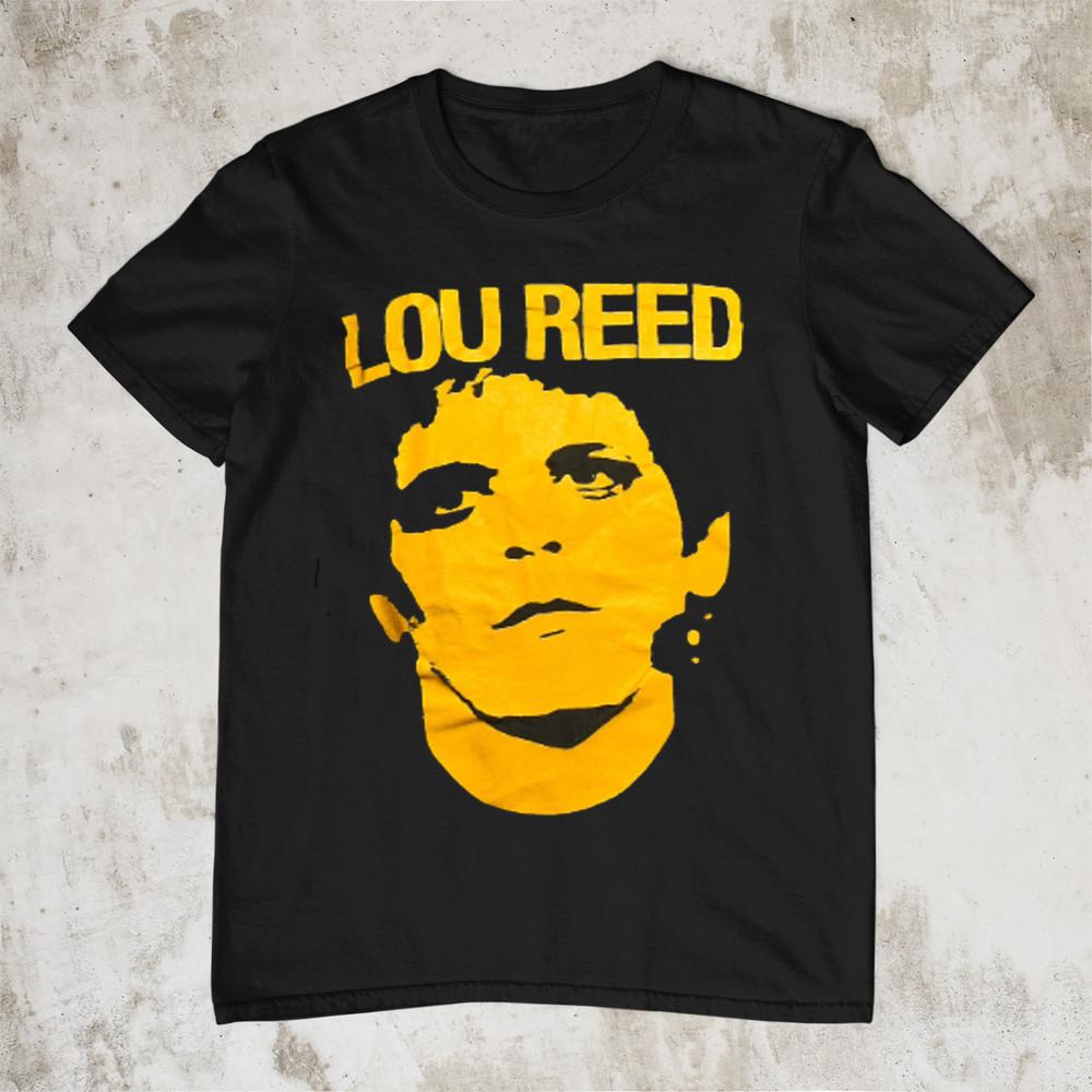 

Lou Reed Face Short Sleeve Gift For Fan Black All Size Shirt FA1141 Unisex T-Shirt XXXL