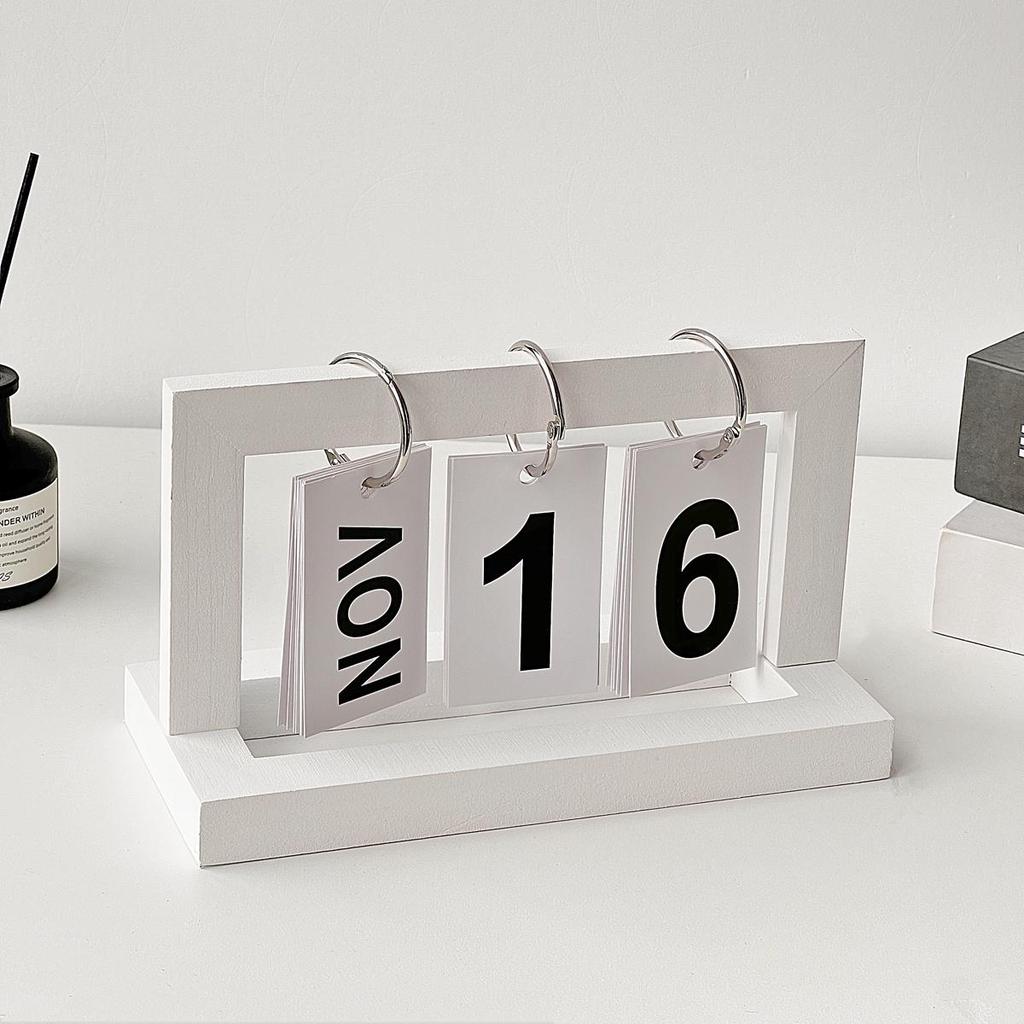 Calendario perpetuo da scrivania alla moda: Mini Design Decorativo Creativo per la Casa o il Soggiorno