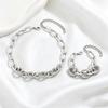 European and American New Fashion Bracelet Necklace Simple Design Versatile Temperament Micro-set Diamond Dubai Necklace Bracelet