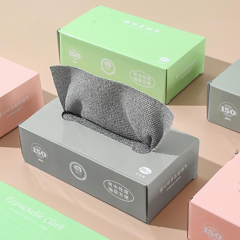 Towel Cloth 20 Pcs/Box Microfiber Towel Oil Resistant Towel Cloth Wet And Dry Dual-Purpose Towel Cloth Kitchen Cleaning Cloth