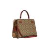 COACH Lane 32 Classic Presbyopia Canvas with Leather Turnlock Handbag Crossbody Bag Large Women's Khaki White