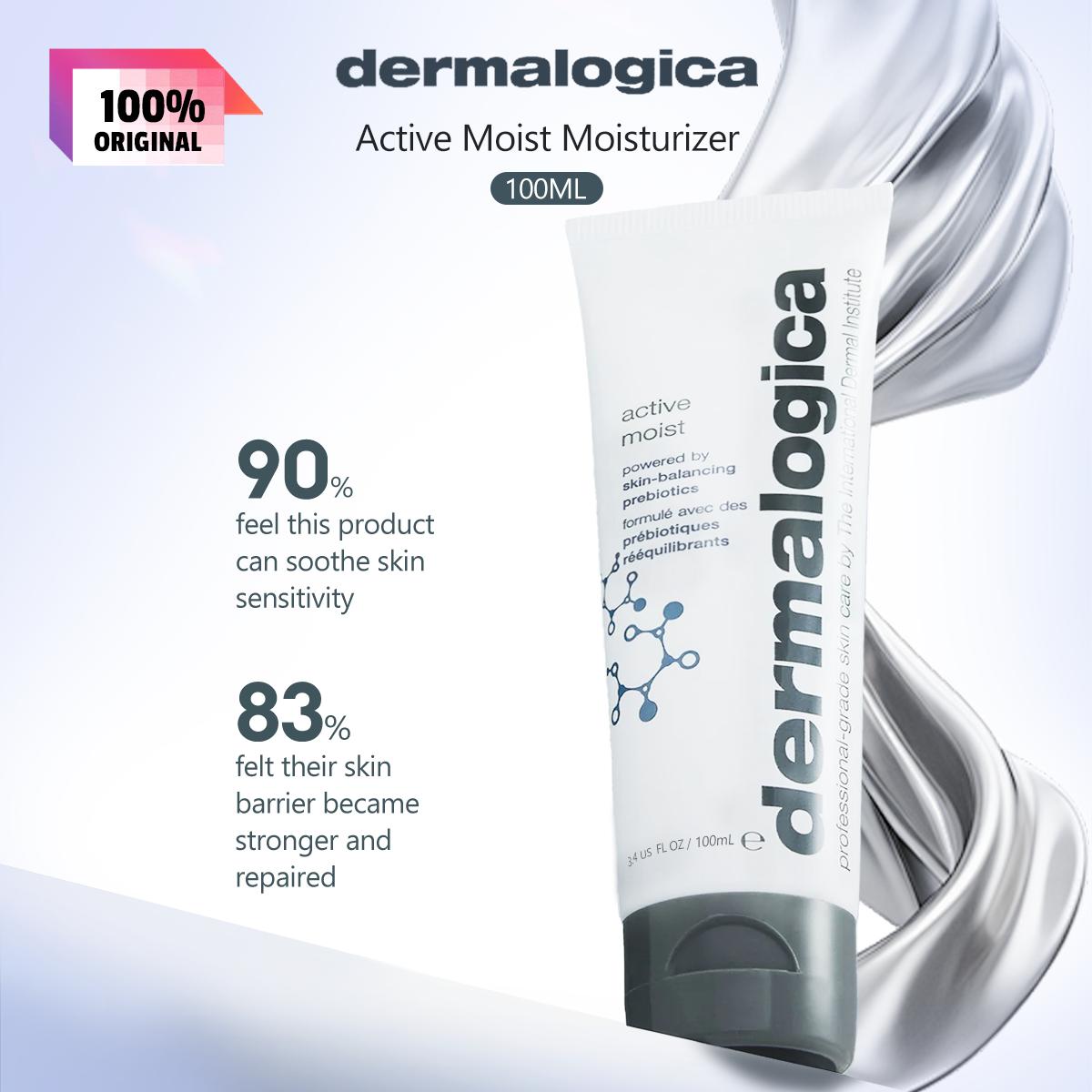 Dermalogica Unisex Light Active Moist Moisturizer 100Ml, Water- Texture, Regulate Sebum, Hydrate Dry Zones, Absorb Rapidly, No Greasy Film