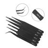 Stainless Steel Curved Straight Tip 6Pcs/Set Tweezers Set Anti Static for Watch Jewelry Mobile Phone Electronics Industrial Repair Tweezers Precision
