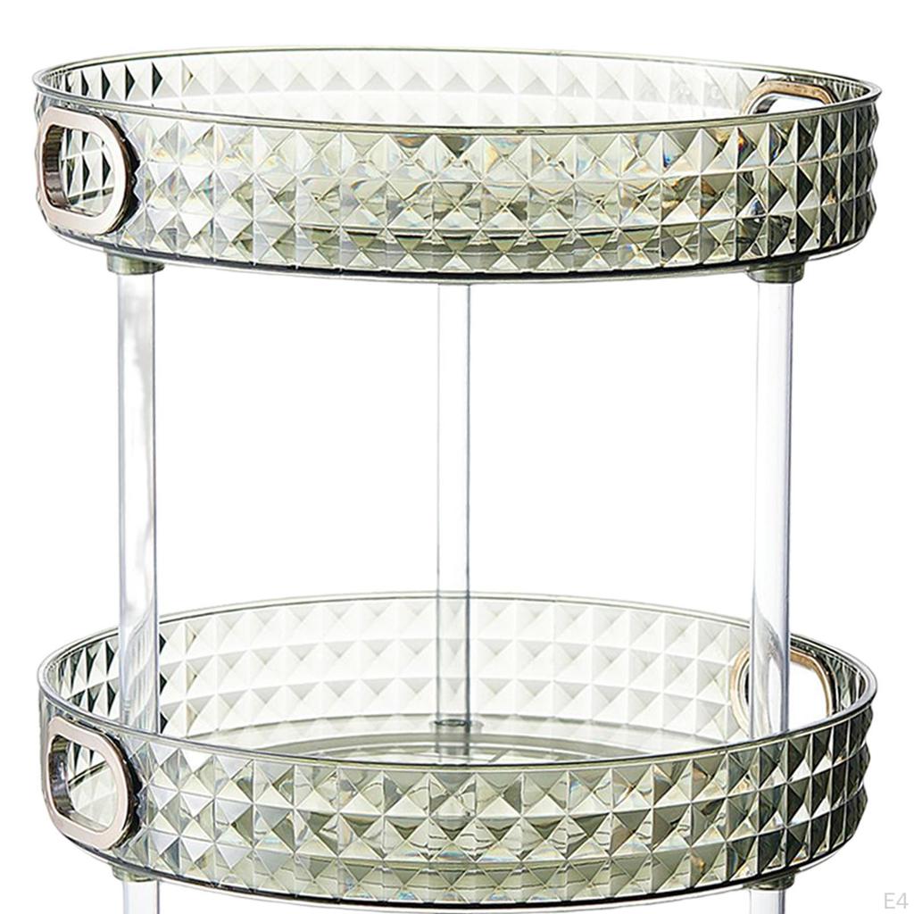 Cosmetic Storage Rack Condiment Tray Vanity Makeup Organizer Desktop Perfume for