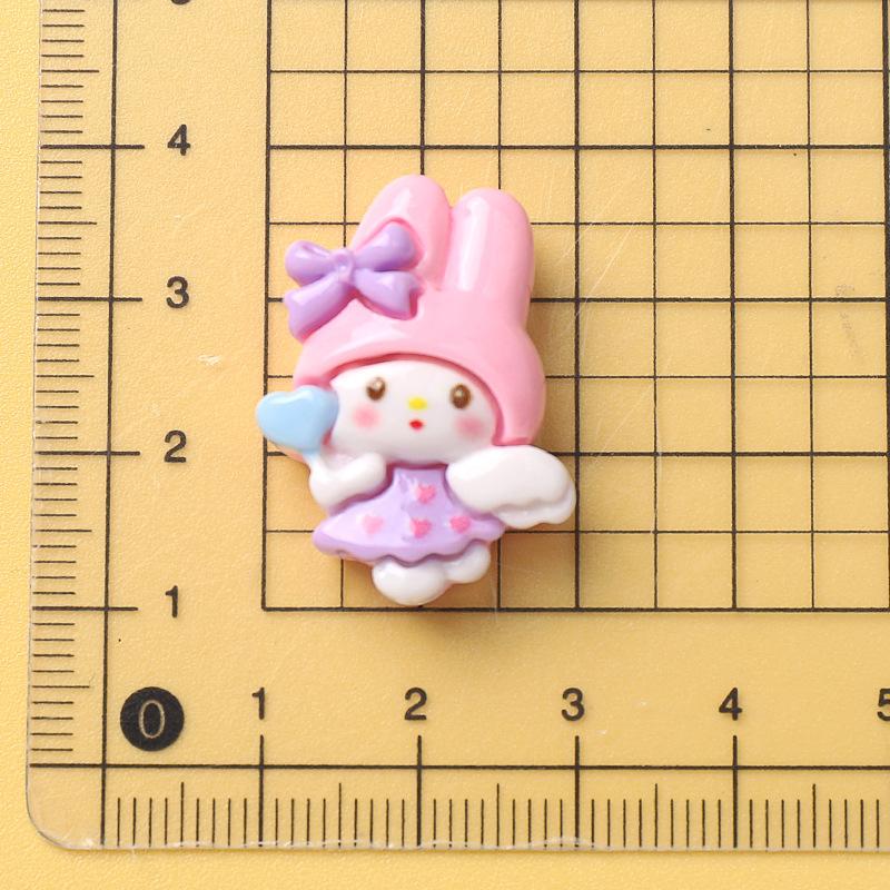 10 Pcs New Mini Kawaii Cartoon Animal Kitten Puppy Rabbit Series Resin Scrapbook Diy Jewelry Gift Hairpin Accessories A21