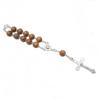 Hot selling Wood beads cross pendant Rosary bracelet for Protestant