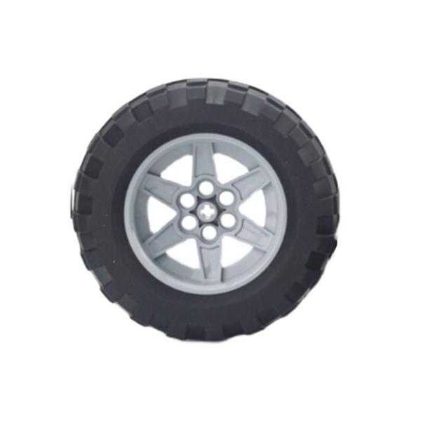 Rainbow Pig MOC Parts Wheel 15038 + 54120 Tire 94.8 X 44mm High-Tech Compatible Bricks DIY Building Blocks Particle Kid Toy Gift