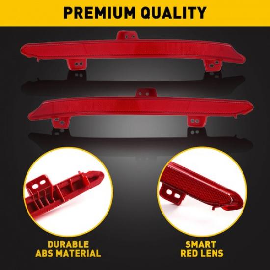 Left Right Rear Bumper Light Tail Reflector Stop Lamp for 2018- Honda Accord