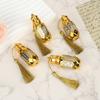 6Ml Mini Steel Ball Roll-On Bottle Luxury Gold Glass Perfume Sample Vials Portable Refillable Bottles Travel