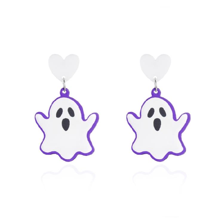 Halloween Themed Celebration Drop Earrings Acrylic Materials Ear Accessories Costume Party Jewelry Gift
