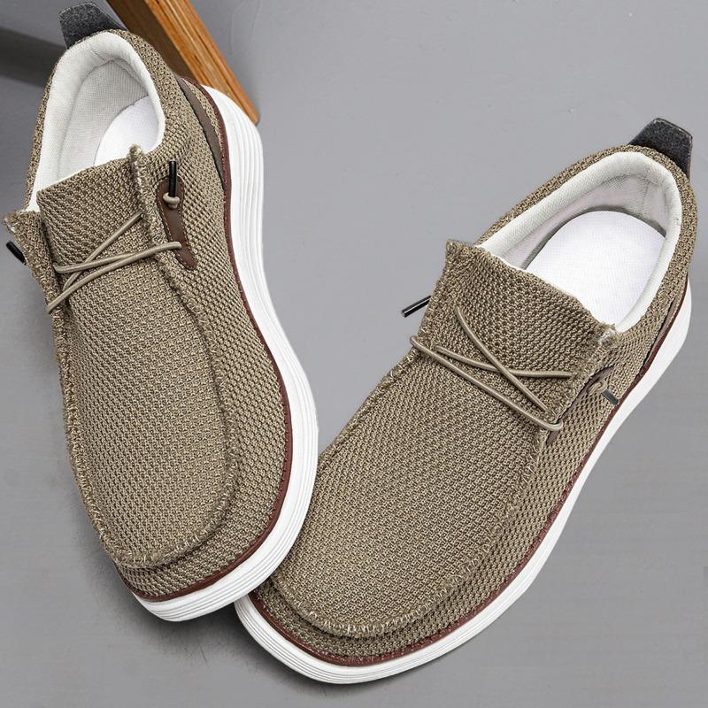 Summer Breathable Men's Loafers Lightweight Casual Slip On Shoes Non-Slip Comfortable Outdoor Vulcanized Leisure Shoes for Men