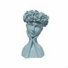 Resin Head Planter Cute Design Girl Bust Artistic Sculpture Lady Flower Pot for