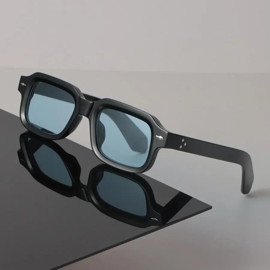 Square Sunglasses Women Men Vintage Stylish Mirror Minimalist Lens Sun Glasses Female Male Cool Personality