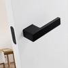 Morden Matte Black Zinc Alloy Easy Install Interior Door Handles and Magnetic Lock With Concealed Key Interior Door Handles