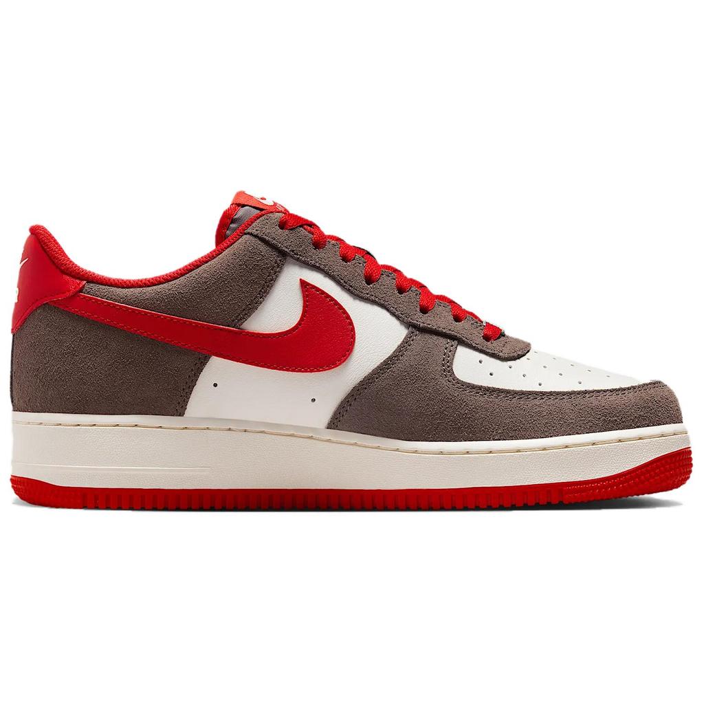 Nike Air Force 1 07 LV8 Baroque Brown University Red Men Sneakers FQ8714-201