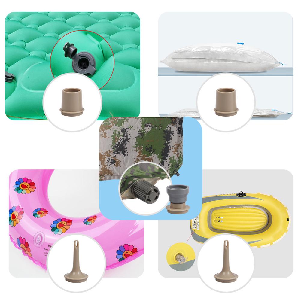 Portable Air Pump Wireless Electric Air Pump with LED Light Rechargeable Battery Air Mattress Pump