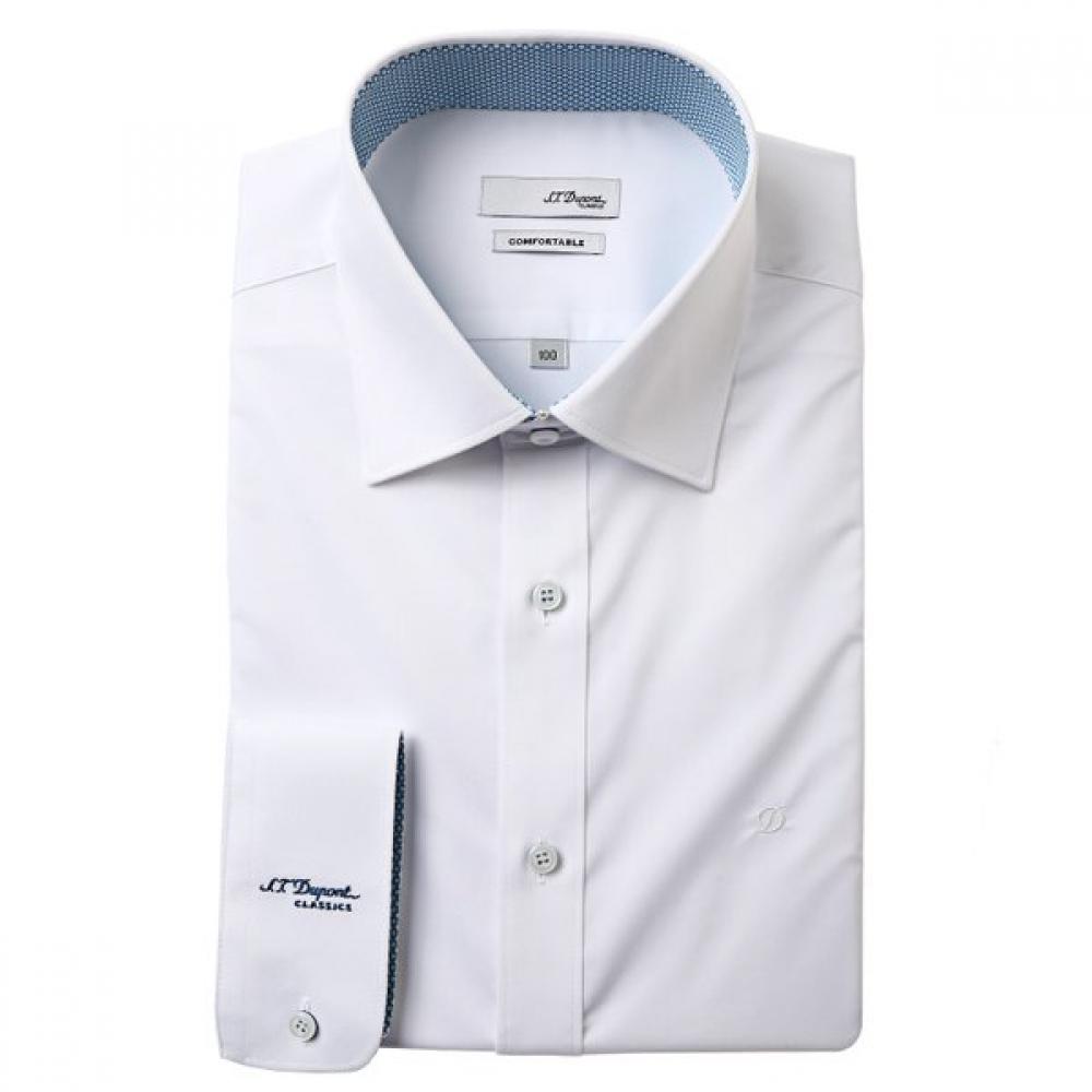 S.t. Dupont Slim Fit Long Sleeve Shirt Se5sm22ls926swh 95