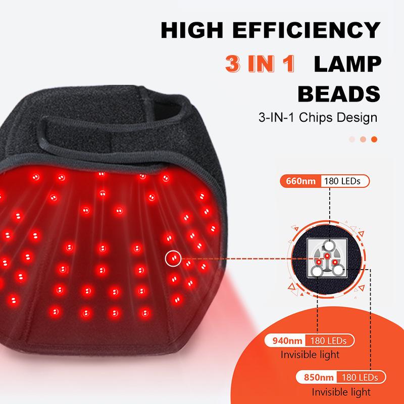 Dual-Band LED Red Light Helmet for Hair Growth and Scalp Nourishment