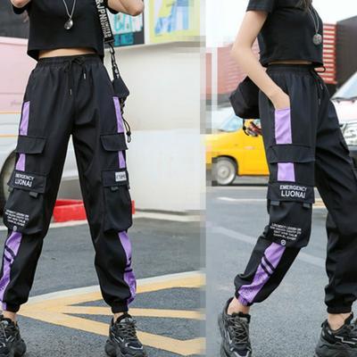 Women's Joggers Casual Sports Summer Girls Hip-hop Streetwear Pants Fashion Cargo Pants Female Dance Sweatpants Trousers