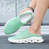 Fashion Summer Men Half Slippers Lightweight Casual Shoes Outdoor Male Flat Slippers Anti-slip Mesh Slip on Loafers Zapatillas Hombre