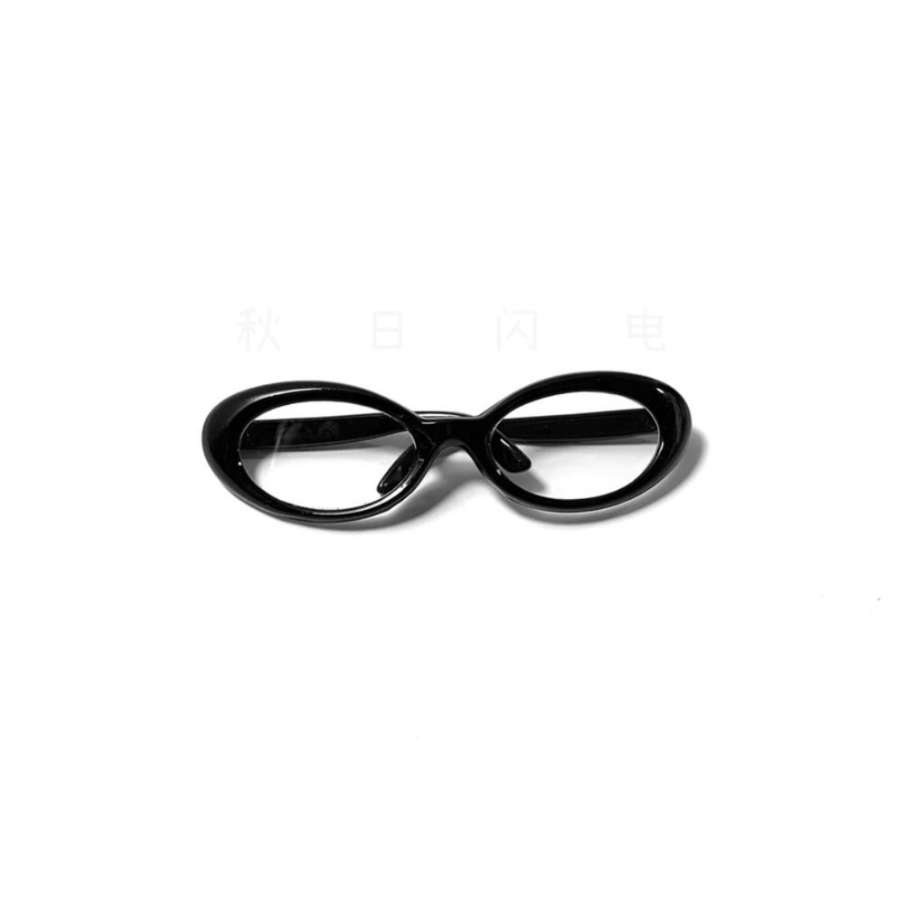 Plastic Doll Mini Glasses Miniature Doll Eyewear Doll Accessory Round Frame Glasses  Kids Gift