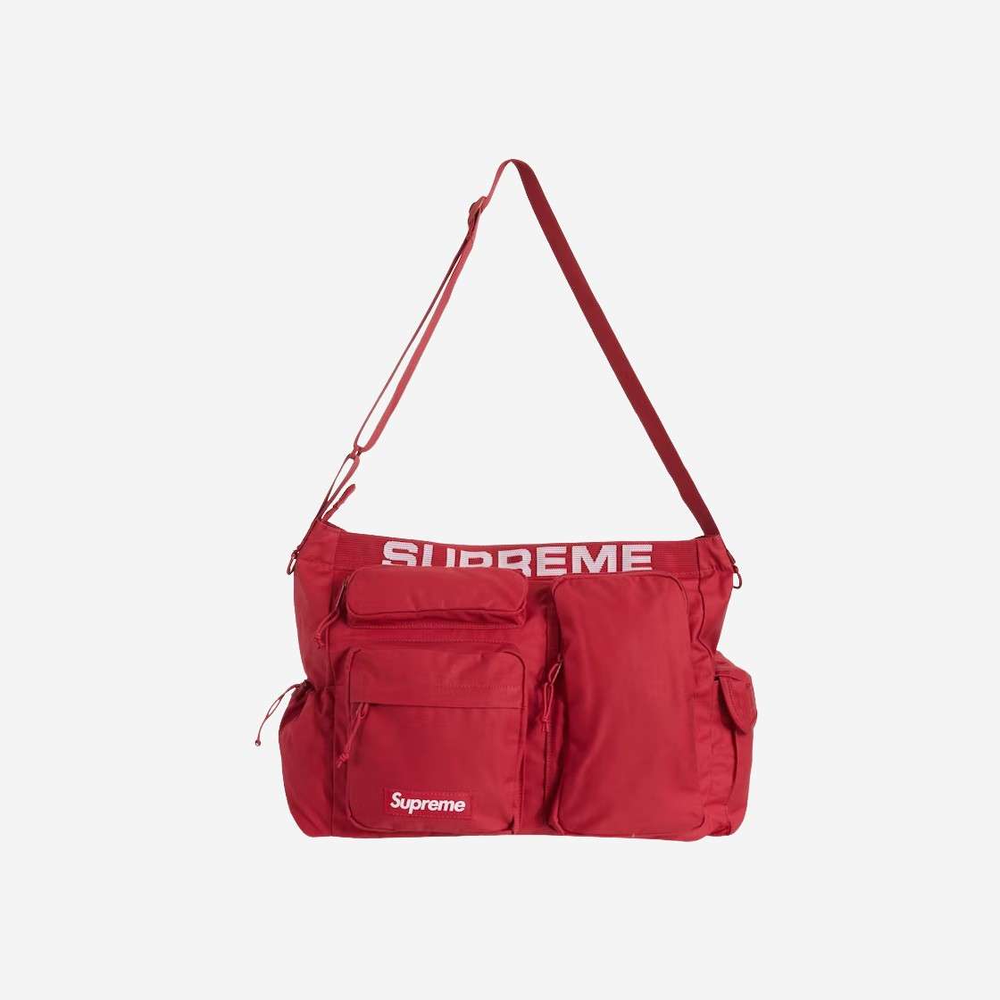 

Сумка Supreme Field Messenger Красная 23SS -