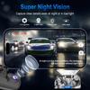 1080P WIFI Camera for Cars, 3/2Channel Dash Cam Front Inside and Rear Car DVR with IR Night Vision Loop Recording Wide Angle Cam