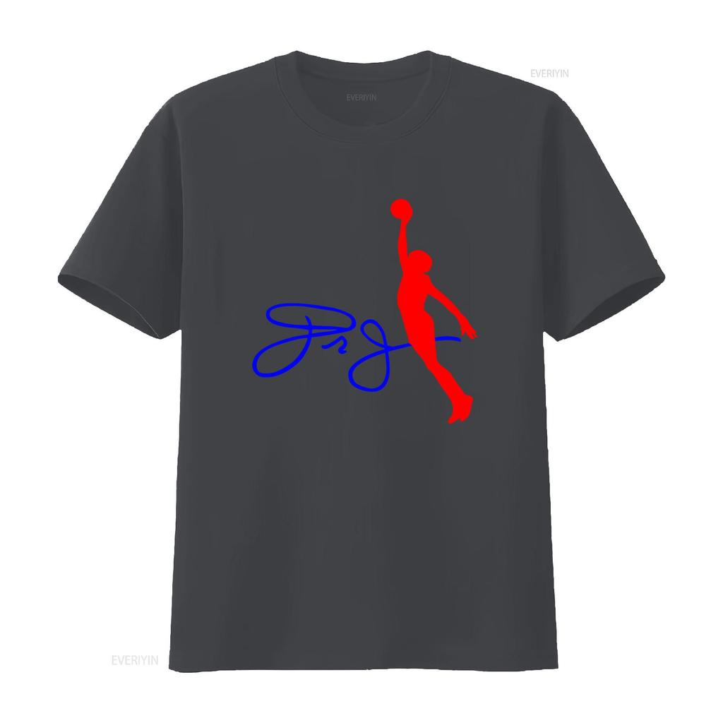Dr J Julius Erving Signature Logo Sports Legend Mens Grey T Shirt Size S 5XL vintage Washed Unisex Stylish designer clothes