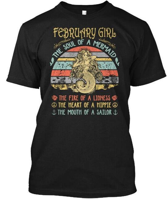 February Girl The Soul Of A Mermaid T shirt Made in the USA Size S to 5XL 4XL