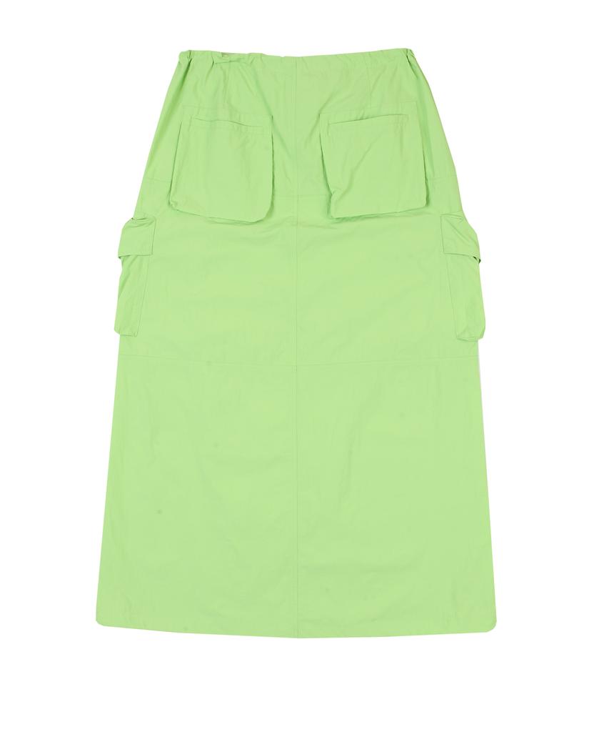 Lara Fox Cargo Long Skirt Lime Bp1Ws003