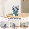Resin Animal Flowerpot Desktop Ornaments Miniature Animal Sculptures Art Crafts Holiday Gifts Home Deocr for Wedding Party
