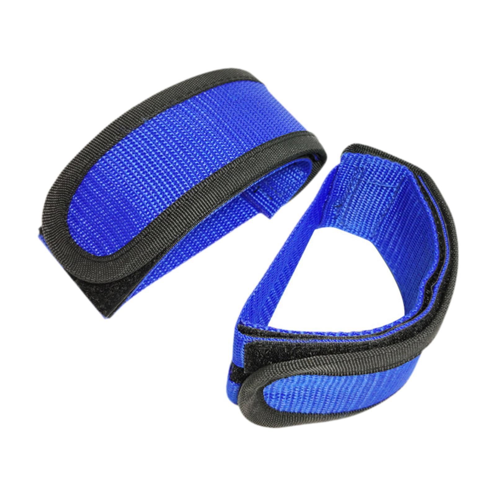 

2Pcs Bike Pedal Strap Fixed Gear Bike Strap Toe Clips Strap Cycling Pedal Band for Cycling синий