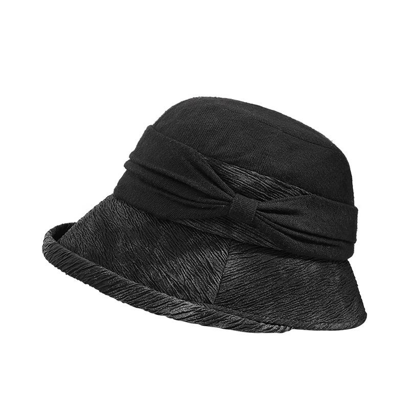 Autumn and Winter Mother Hat Women's New Middle-aged Bucket Hat Fashion Casual Old Lady Basin Hat Warm Versatile