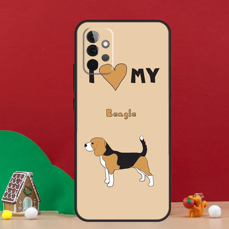 I Love My Beagle Dogs Case For Samsung Galaxy A36 A56 A06 A13 A53 A32 A12 A22 A52 A35 A17 A16 A55 A15 A54 A34 A14
