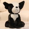 Kawaii Simulation Puppy Plush Toys Soft Cute Sitting Husky Schnauzer Bulldog Dogs Toys Funny Cartoon Pets Birthday Gift For Kids