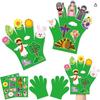 Children Hand Puppets Set Montessori Parish Toy DIY Animal Finger Puppets Storytelling Kindergarten Baby Interaction Social Tool