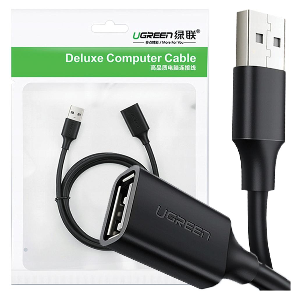 Prodlužovací kabel USB 2.0 Ugreen US103, 1,5 m (Černá)
