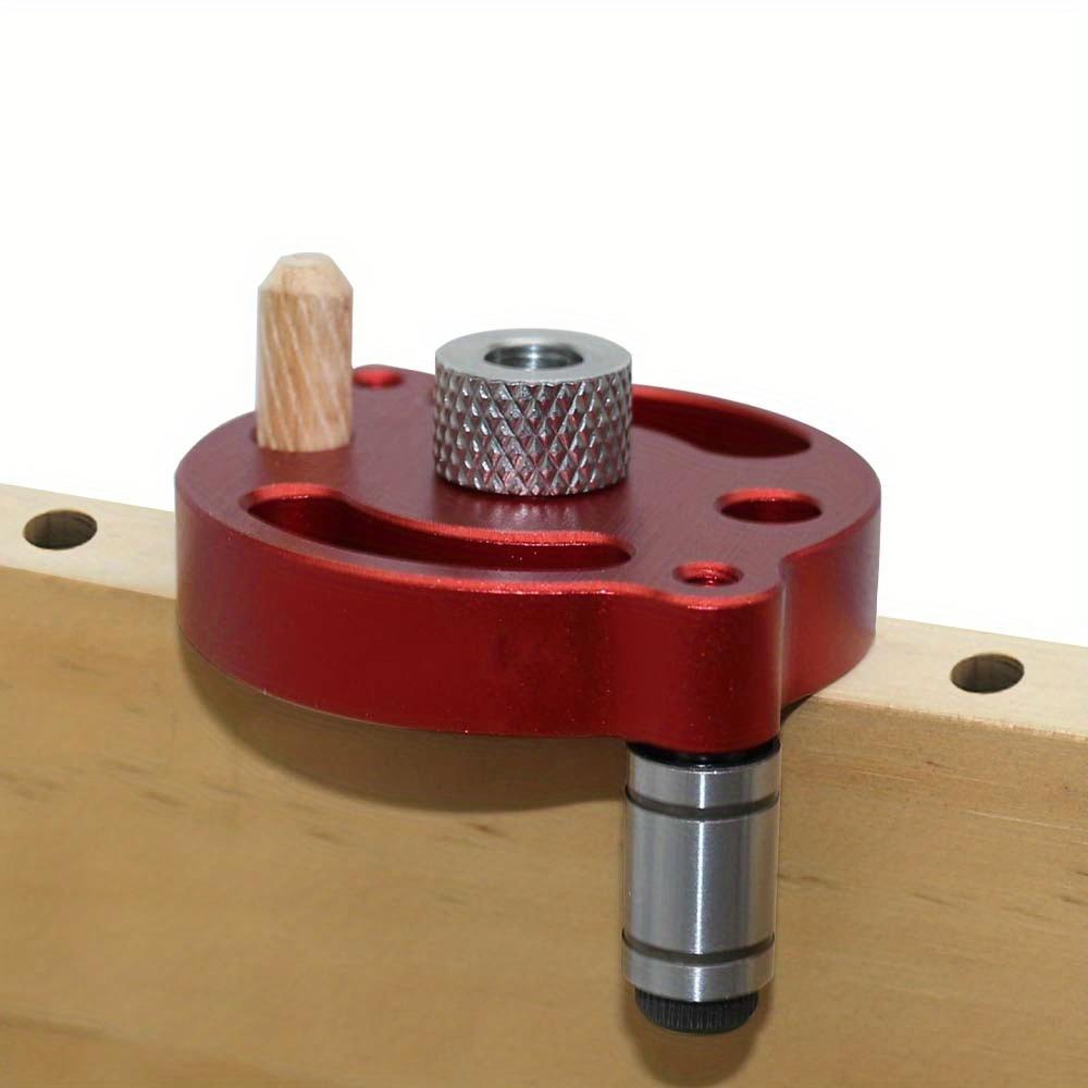 Self Center Dowel Jig Handheld Drill Guide for Straight Holes Wood Panel Hole Puncher Locator Woodworking Joints Tool