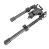 Tactical Carbon Fiber Swivel Bipod Adjustable for Long Range Hunting and Shooting