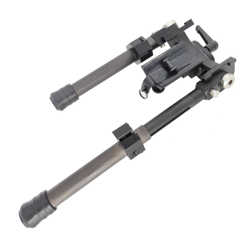 Tactical Carbon Fiber Swivel Bipod Adjustable for Long Range Hunting and Shooting