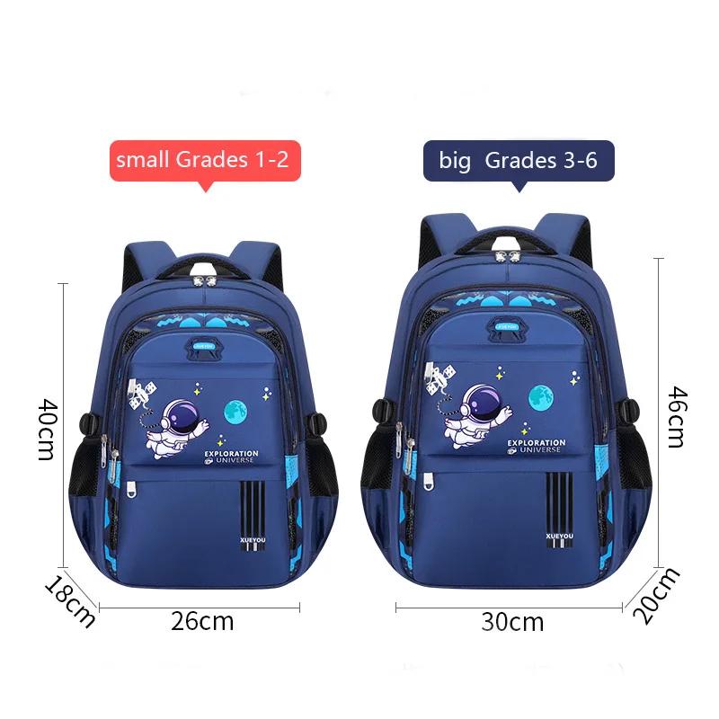 Kinderrucksack 2-16 Jahre Kinderschultaschen für Jungen Astronaut Schulrucksack Wasserdicht Grundschuljunge Büchertasche Mochila Infantil